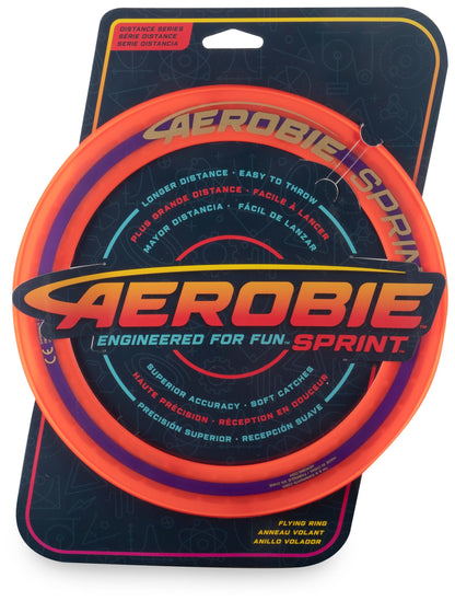 Aerobie Sprint - inel zburător de 25,4 cm diametru, portocaliu Frisbee