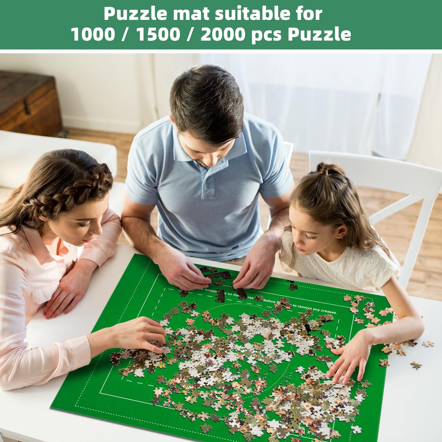Mozooson Covor puzzle roll-up, 118x80 cm, 2000 piese