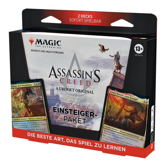 Magic: The Gathering – Assassin’s Creed – Pachet pentru Începători | Învață Magic cu 2 Deckuri Tematice Assassin’s Creed | Joc de Cărți de Colecție pentru 2 Jucători de la 13 Ani