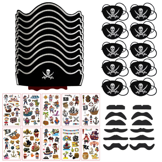 BDSHUNBF Set Petrecere Pirat, 10 piese