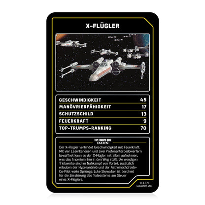 Winning Moves Top Trumps Collectables Joc de cărți Star Wars Nave spațiale 30 cărți 2+ jucători de la 6 ani (limba germană)