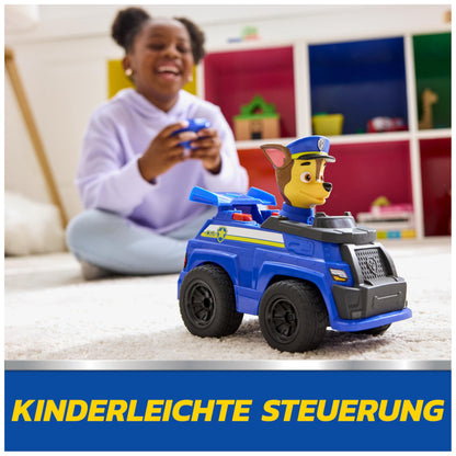 PAW PATROL Chase Mașinuță de poliție cu telecomandă și efecte luminoase 25 cm pentru copii de la 3 ani