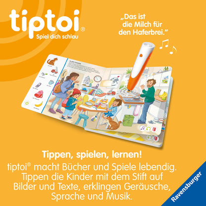 Ravensburger tiptoi Starter-Set 00112: Stilou și carte ilustrată - Să căutăm și să descoperim lumea mea - Jocuri educative pentru copii de la 2 ani - Jucării de la 2 ani