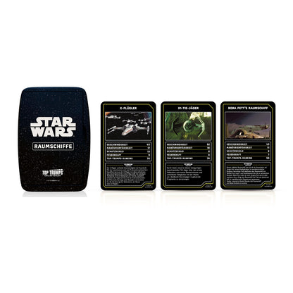 Winning Moves Top Trumps Collectables Joc de cărți Star Wars Nave spațiale 30 cărți 2+ jucători de la 6 ani (limba germană)