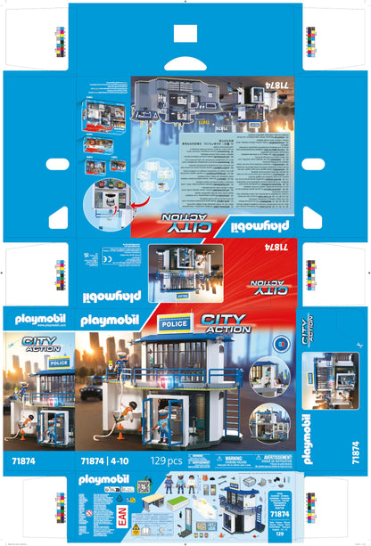 Playmobil 71874 Secție Poliție cu cameră interogare, 4+