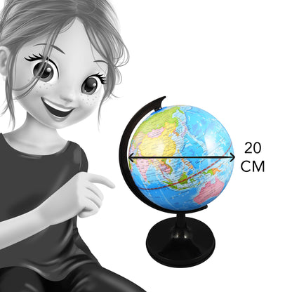 BUKI 7348 Glob Pământesc 20 cm, 6+ ani (franceză)