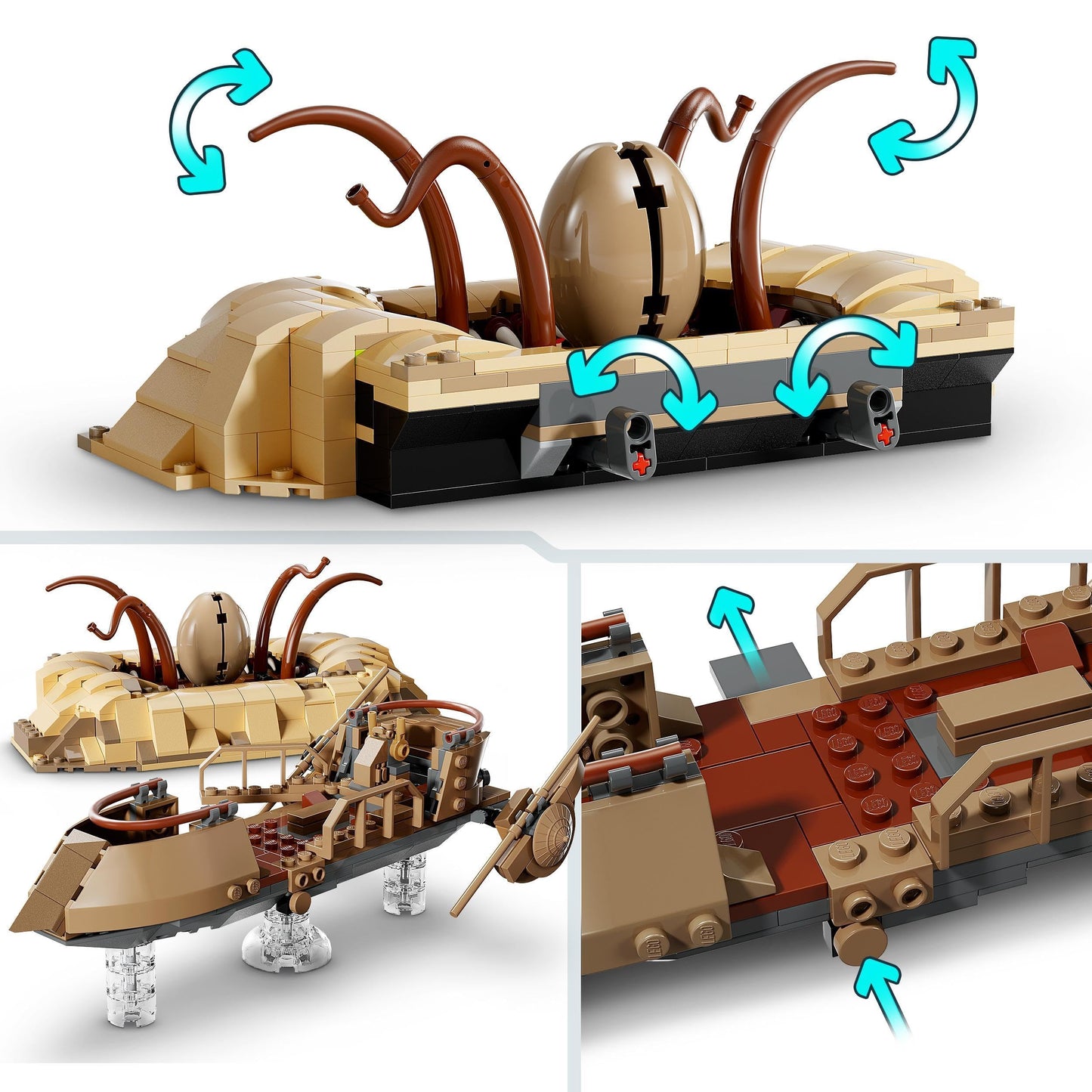 LEGO Star Wars 75396 Skiff Desert si Groapa Sarlacc
