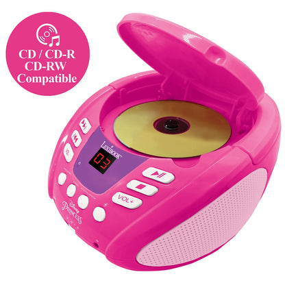 Lexibook RCD109DP CD Player Bluetooth Disney Printese, roz