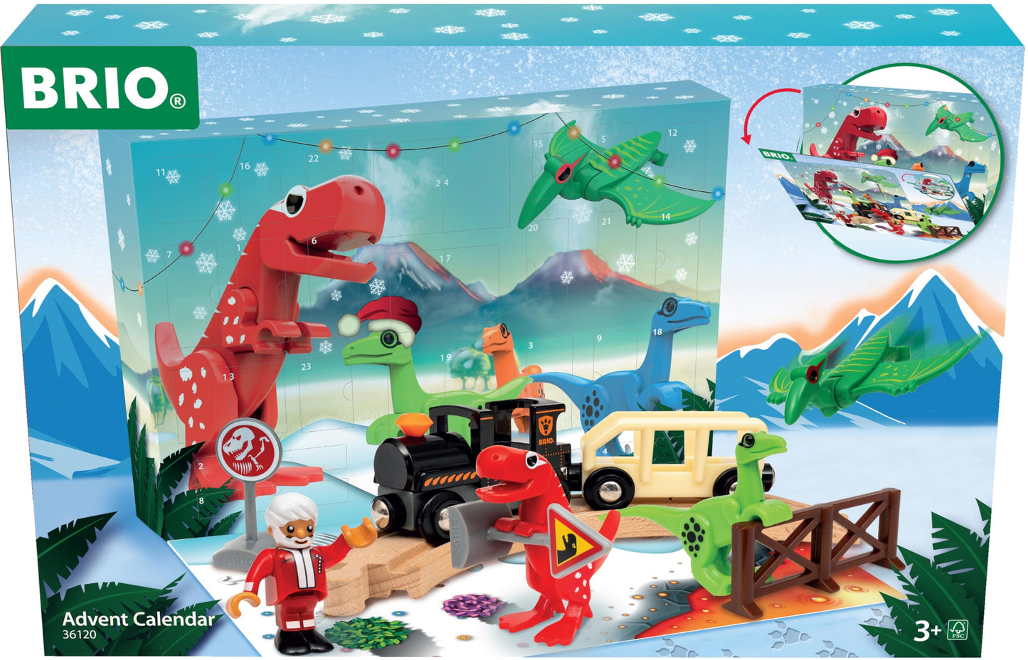 BRIO World 36120 Calendar Advent tren, 3+ ani
