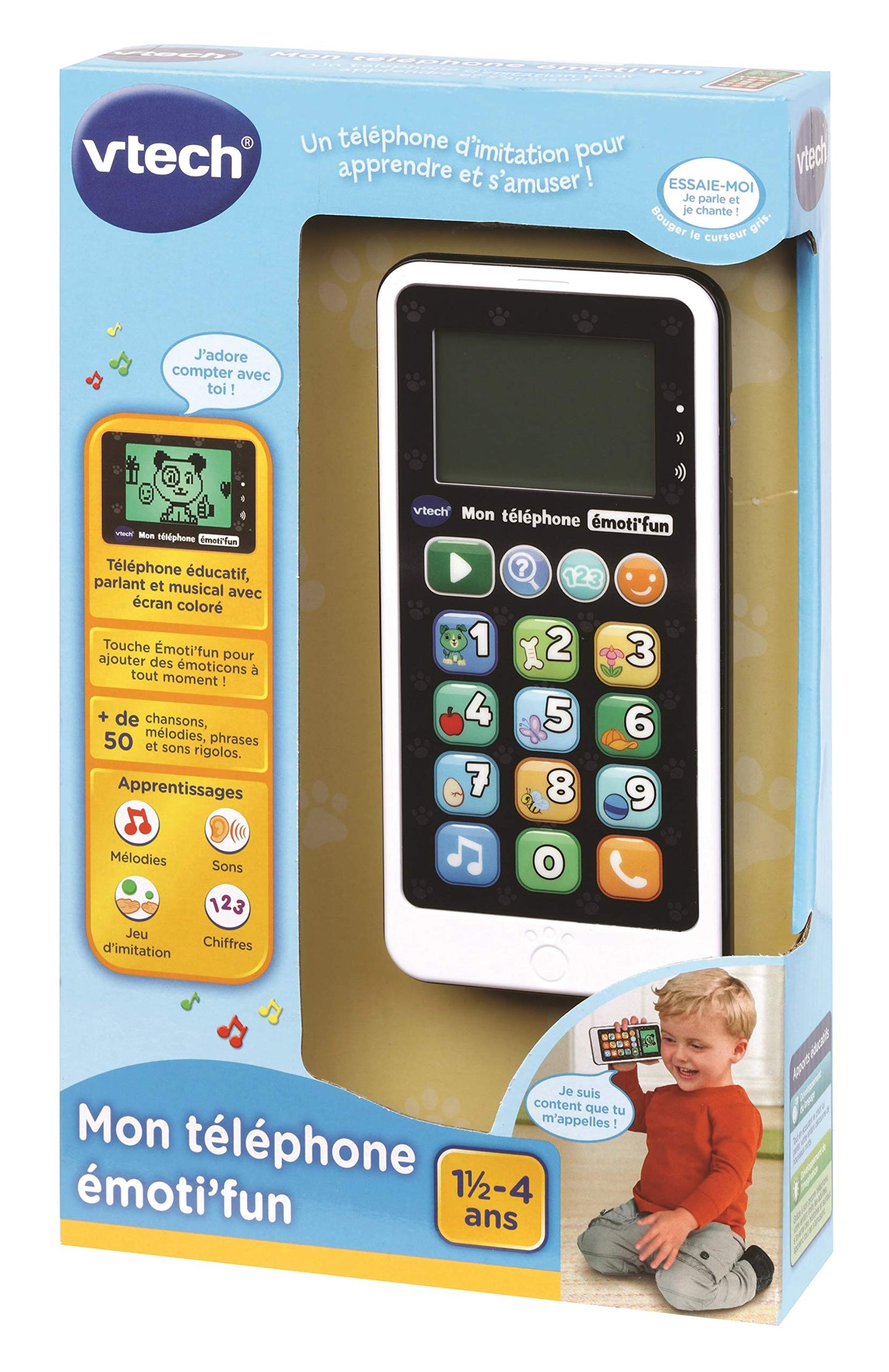 Vtech Emoti'fun 80-603785 telefon interactiv - limba franceza