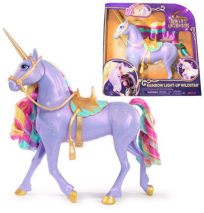 Unicorn Academy Jucărie Interactivă Unicorn Wildstar cu Lumină Curcubeu, Sunete și Muzică pentru Fete de la 4 Ani