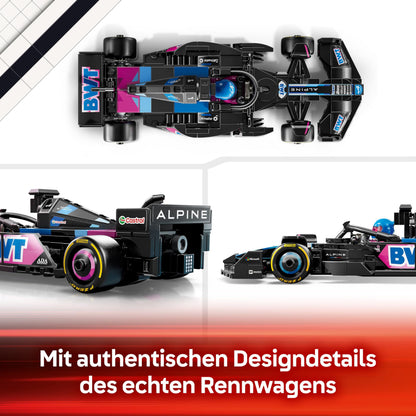 LEGO Speed Champions A524 Set de construcție Mașină de curse Alpine F1 cu 258 piese de la 10 ani