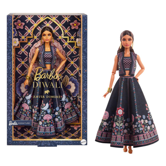 Barbie HRM91 Păpușă Diwali cu Rochie Anita Dongre Festivalul Luminilor