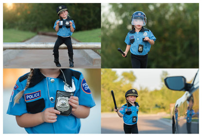 Costum de polițist pentru copii - Accesorii ID pentru detectivi, rol SWAT, mărime universală