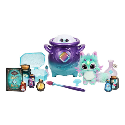 Magic Mixies Cazan Magic Violet cu Nebulă Reală și Jucărie Interactivă de 20 cm, Albastră. Pe cine vei chema?