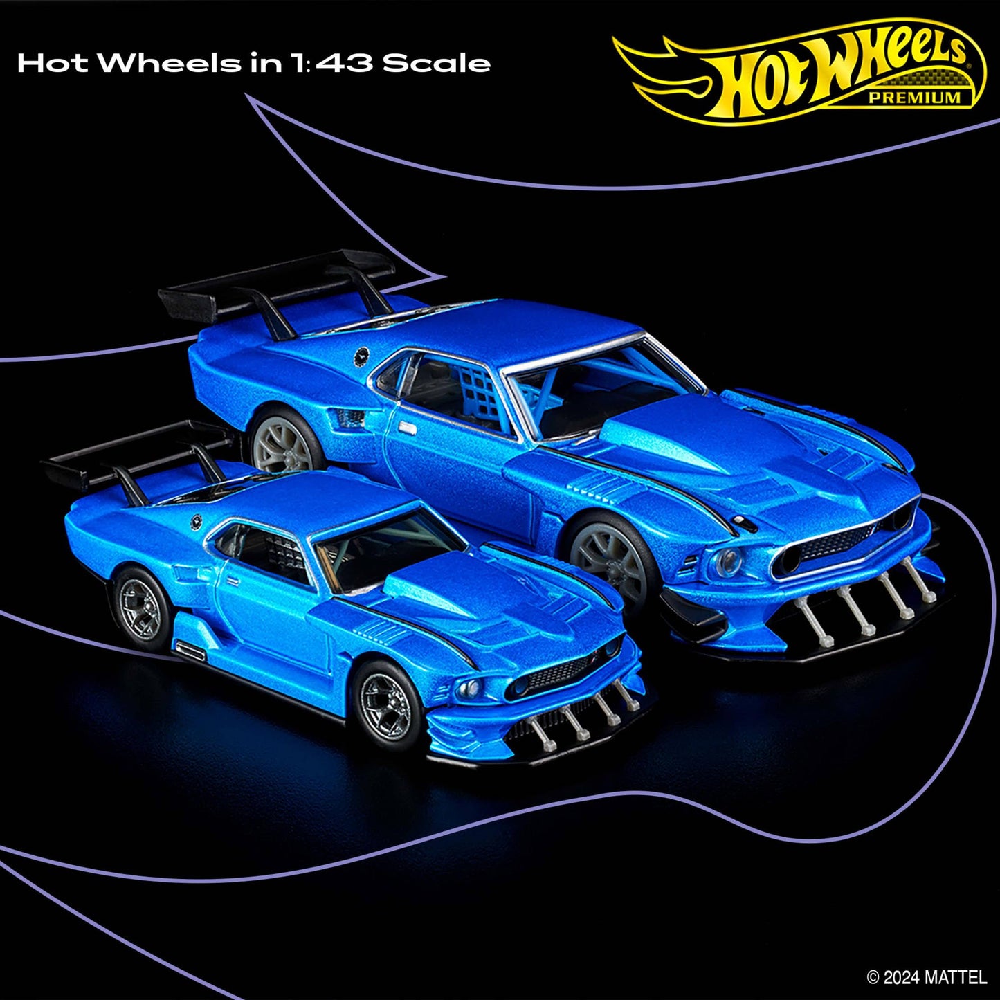 Hot Wheels HWT04 Ford Mustang, 1:43, metal