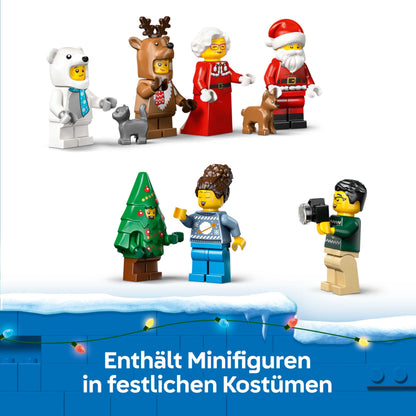 LEGO 60475 City Calendar Advent 2025, 24 surprize, 5+ ani