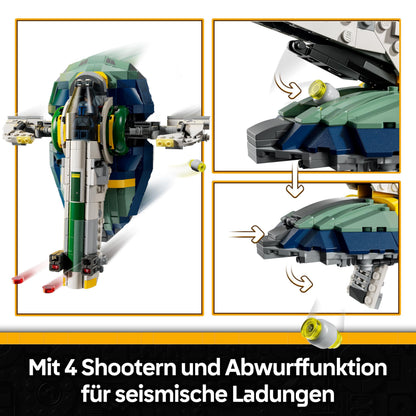 LEGO Star Wars Angriff der Klonkrieger Set de construcție Nave spațiale 707 piese de la 9 ani