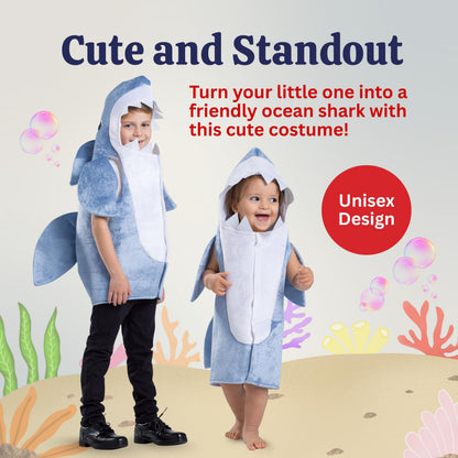 Dress Up America Baby Shark Costum Hai pentru Copii Costum de Halloween