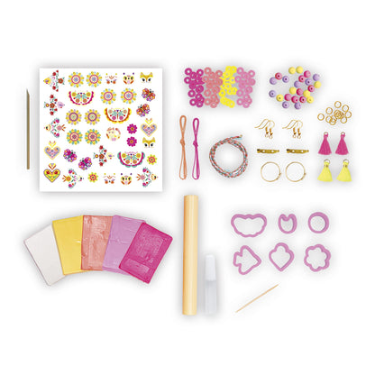 Janod J09186 Set bijuterii prietenie, 16 piese polimer