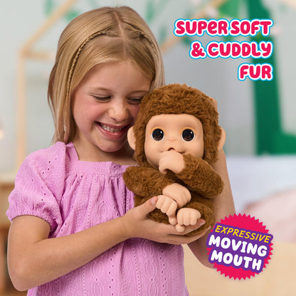 Little Live Pets Baby Monkey Mango, 50+ sunete, 4+ ani