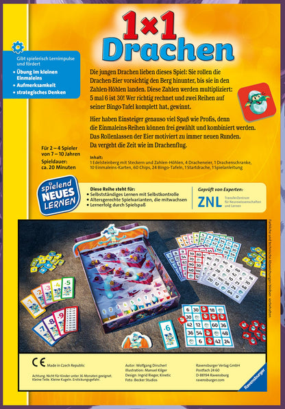 Ravensburger 24976 Joc dragoni, inmultire, 7-10 ani