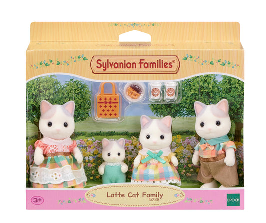 Sylvanian Families 5738 Set de figurină Familie Pisici de Lapte 4 piese 3+ ani