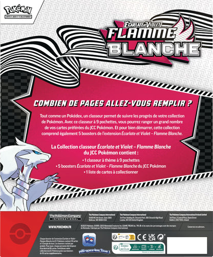Pokémon TCG Album Scarlet & Violet Flacăra Albă, 5 booster