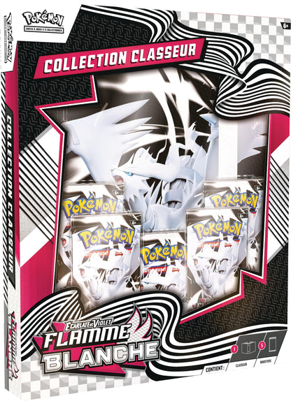 Pokémon TCG Album Scarlet & Violet Flacăra Albă, 5 booster