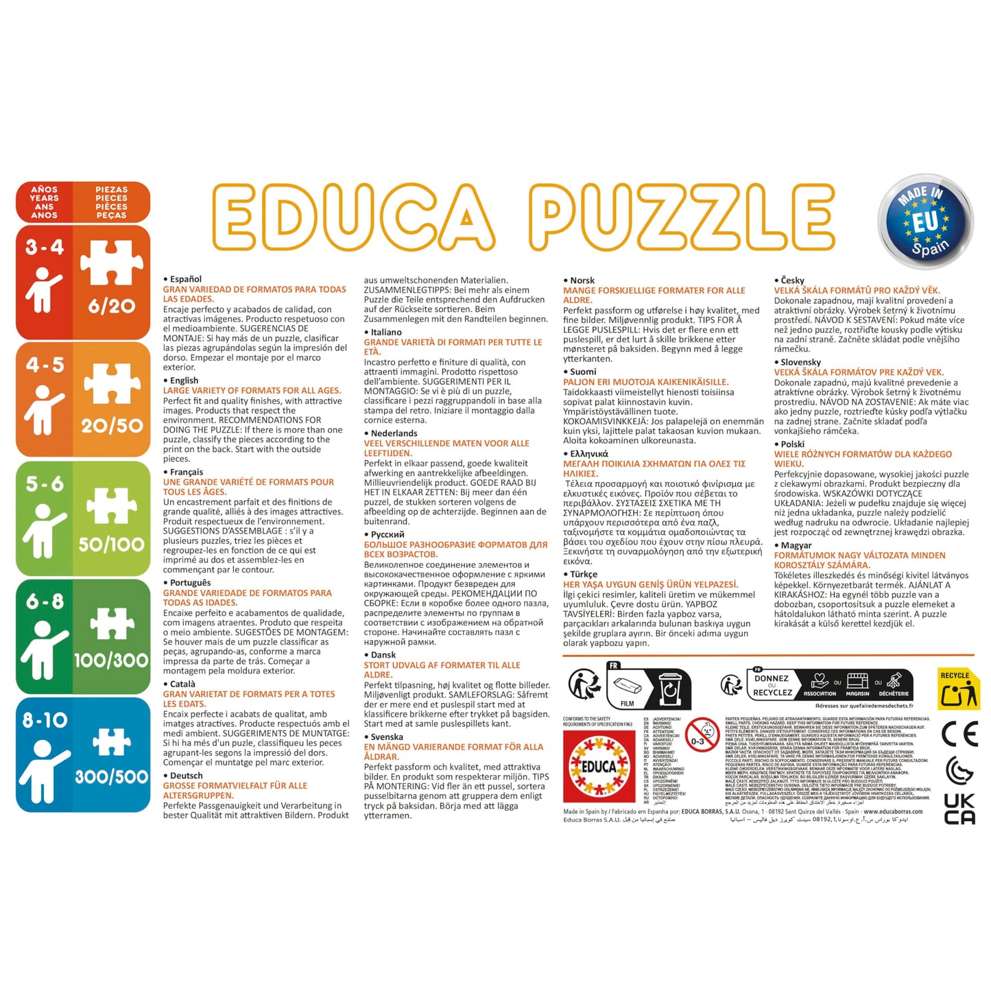 Educa 20104 Puzzle Moana 2, 4 puzzle-uri, 3+ ani