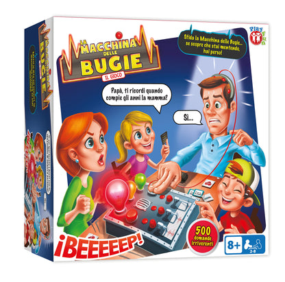 Jocul de societate „Mașina Adevărului” de la IMC Toys, joc amuzant și prietenos pentru familie, pentru băieți și fete de peste 8 ani, multicolor