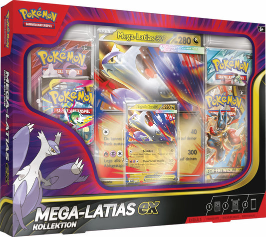 Pokémon Colecție Mega-Latias-ex, 4 boostere TCG