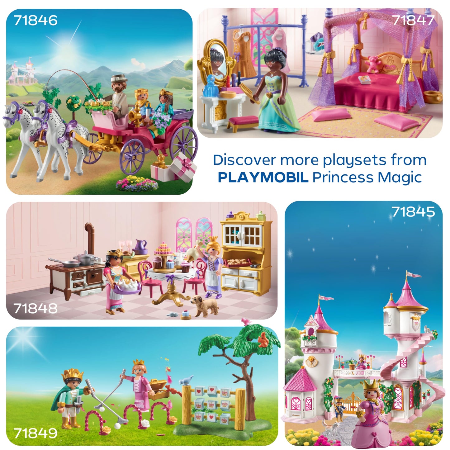 PLAYMOBIL Princess Magic Set de joacă Bucătărie Regală pentru prințese 4+ ani (roz)