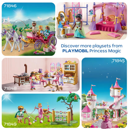 PLAYMOBIL Princess Magic Set de joacă Bucătărie Regală pentru prințese 4+ ani (roz)