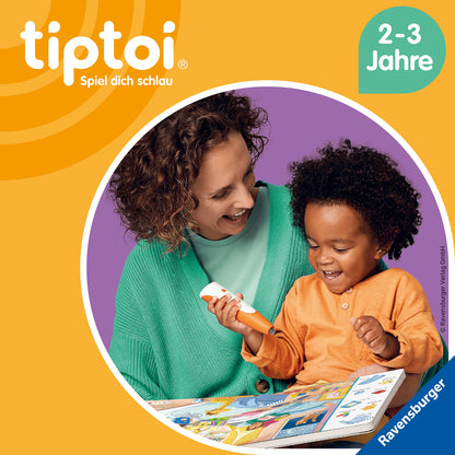 Ravensburger tiptoi Starter-Set 00112: Stilou și carte ilustrată - Să căutăm și să descoperim lumea mea - Jocuri educative pentru copii de la 2 ani - Jucării de la 2 ani