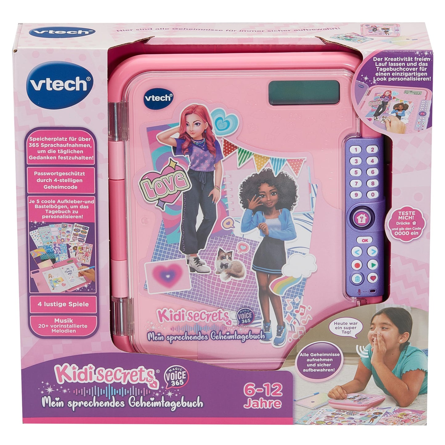 Vtech KidiSecrets Magic Voice 365 Jurnal 2în1