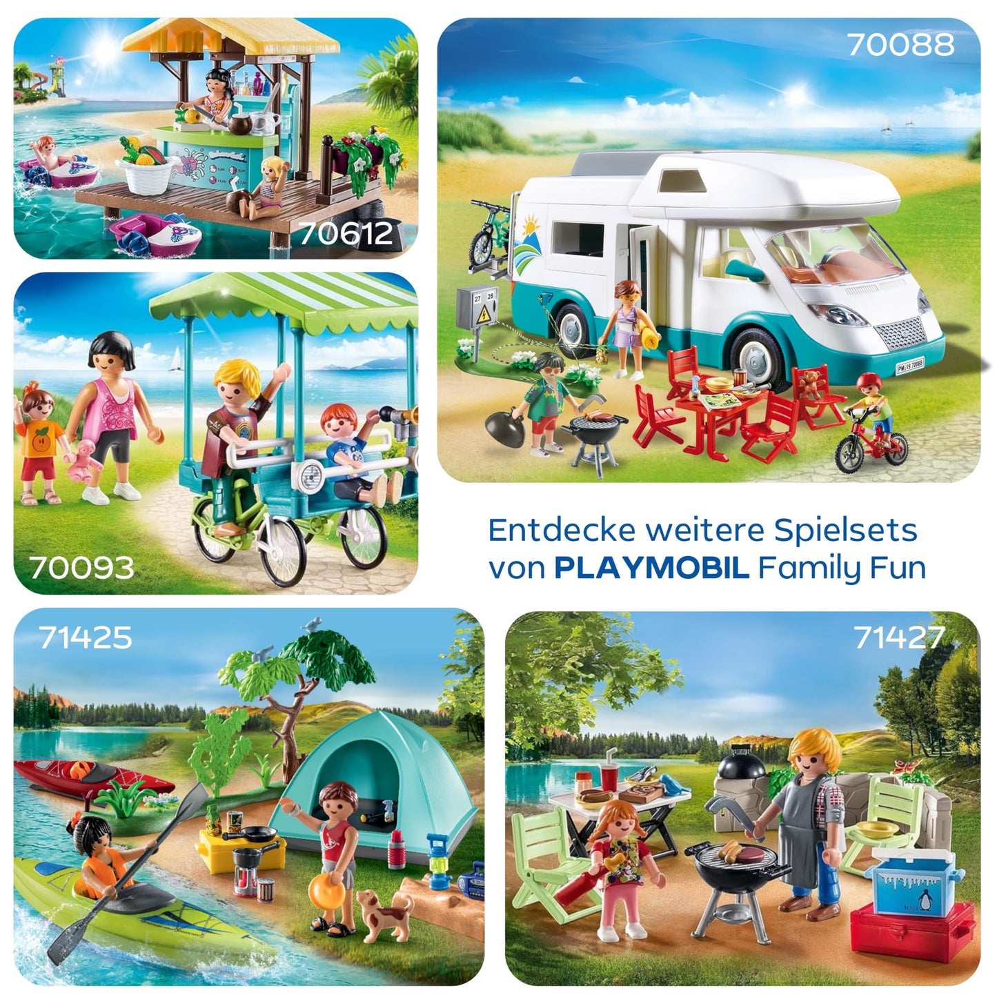 PLAYMOBIL 70088 Camper Familial, 4+ ani