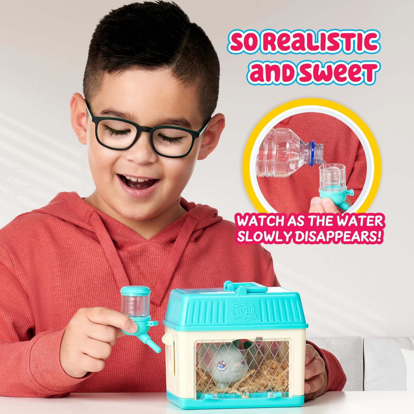 Little Live Pets Lil' Mouse Set de joacă Mini Mama Surprise cu 2-4 pui, joc repetabil
