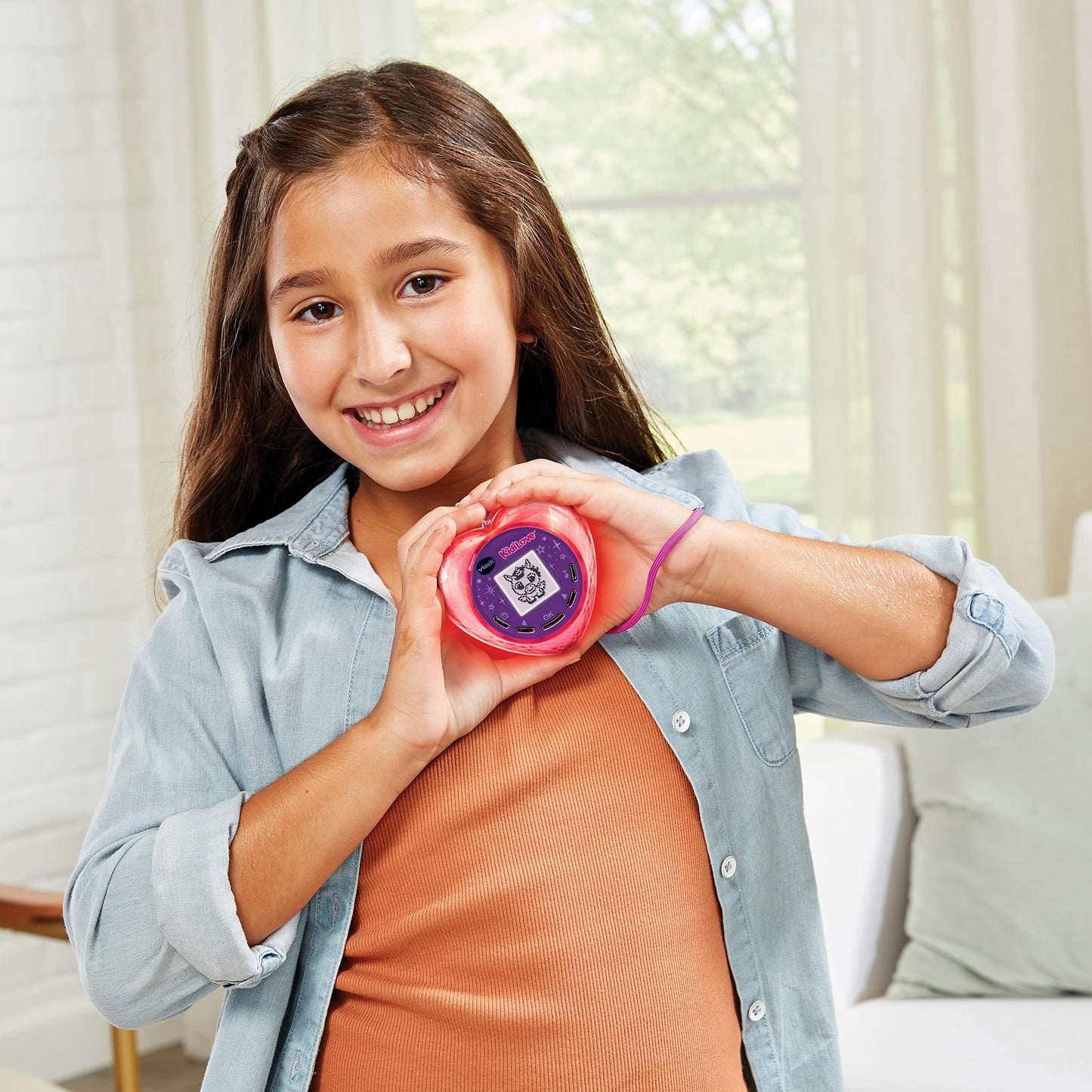 VTech KidiLove – Animal de companie magic în inimă luminoasă – Cu efecte de lumină, muzică și jocuri – Pentru copii de 5-10 ani