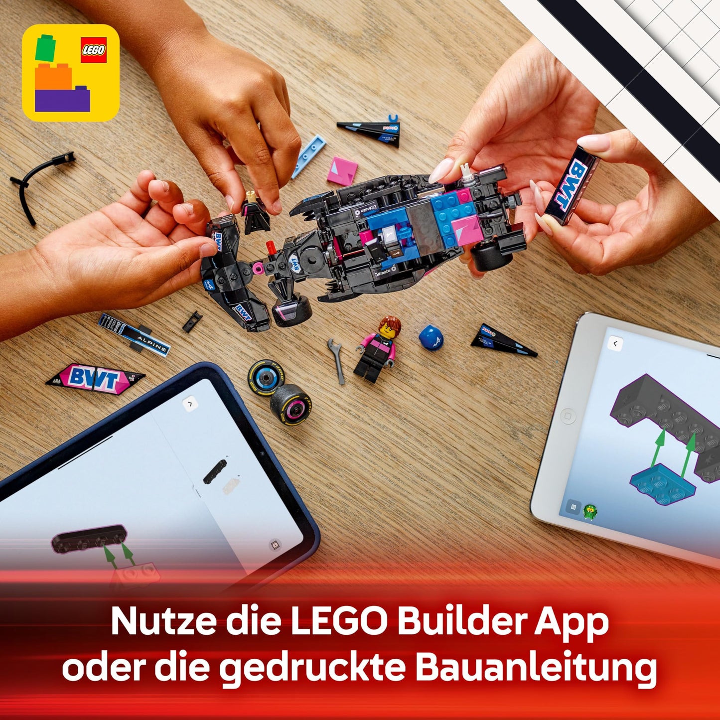 LEGO Speed Champions A524 Set de construcție Mașină de curse Alpine F1 cu 258 piese de la 10 ani