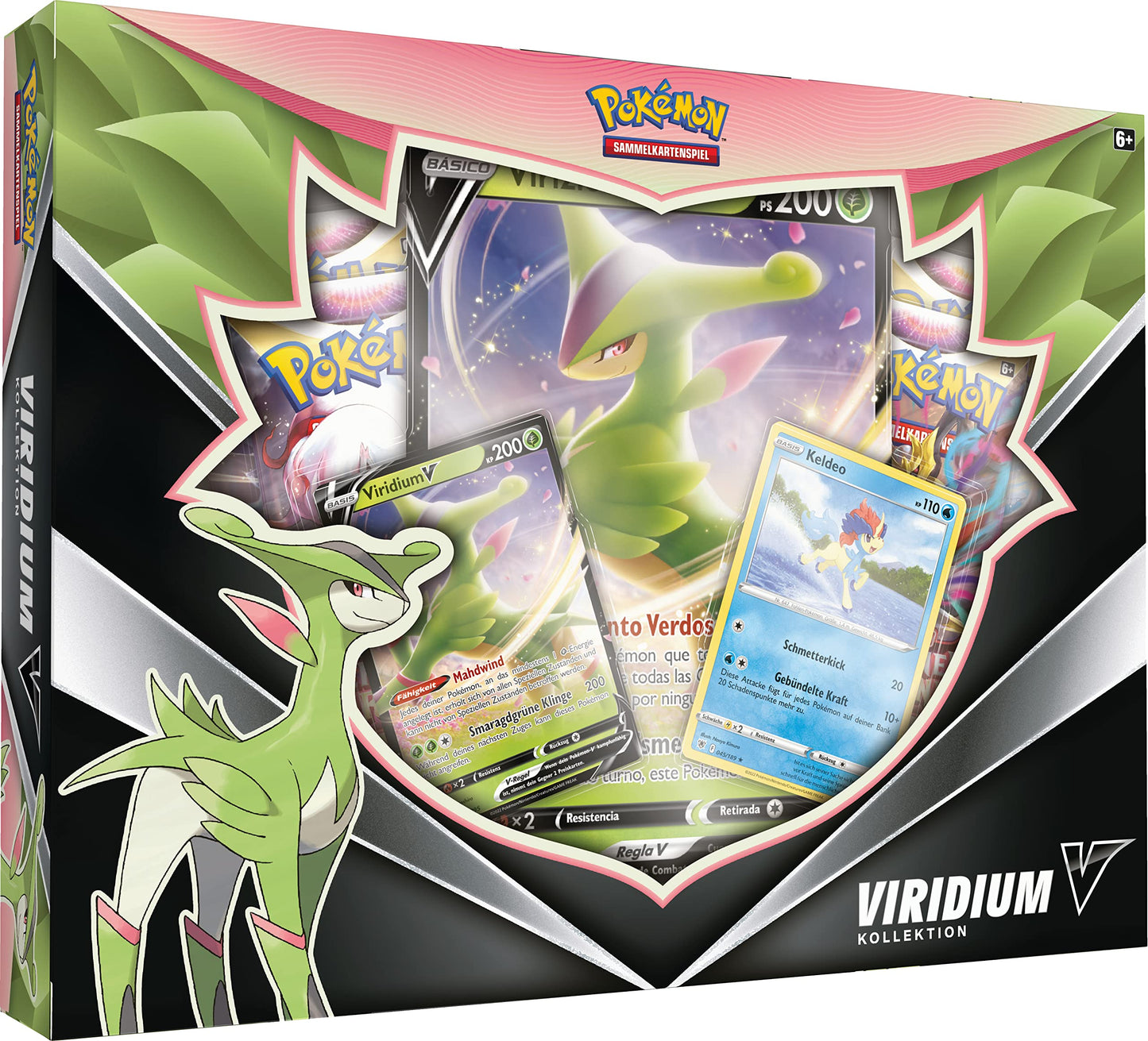 Pokémon TCG Colecție Viridium-V, 4 pachete booster