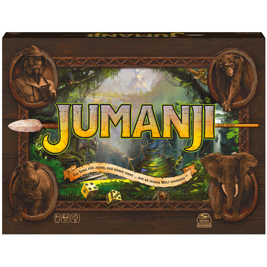 Joc de Masă Jumanji Spin Master 6062309 pentru 2-4 Persoane, Verde, versiune germană