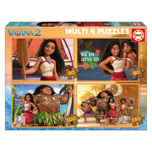 Educa 20104 Puzzle Moana 2, 4 puzzle-uri, 3+ ani
