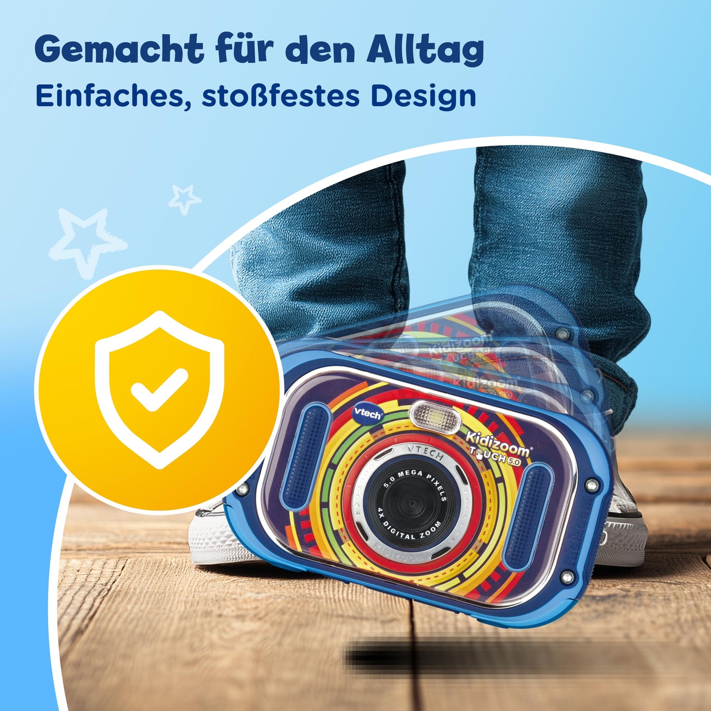Vtech KidiZoom Touch 5.0 Camera digitala touchscreen, albastru