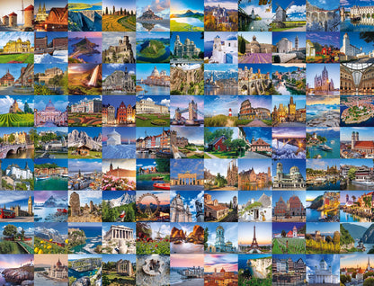Ravensburger Puzzle 99 Places in Europe Set puzzle 2000 piese de la 14 ani