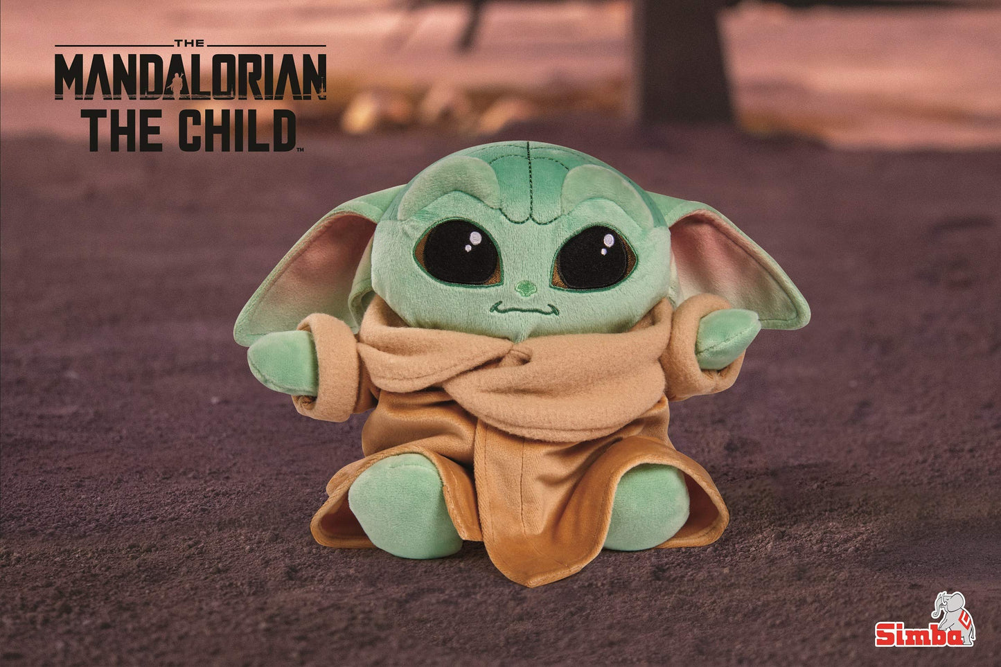 Simba Figurină Pluș Baby Yoda Mandalorian, 25 cm