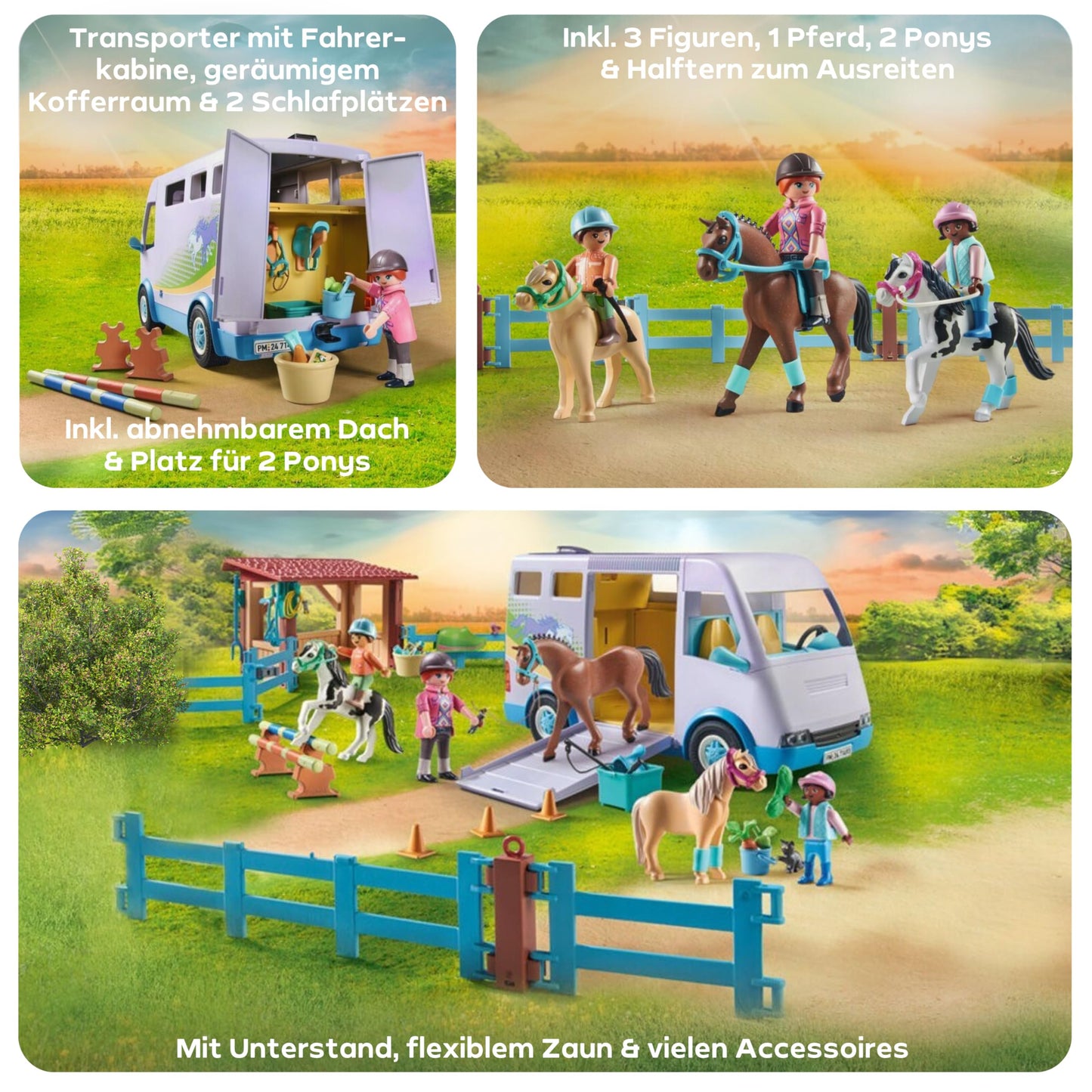 PLAYMOBIL 71493 Scoala mobila echitatie, 4+ ani