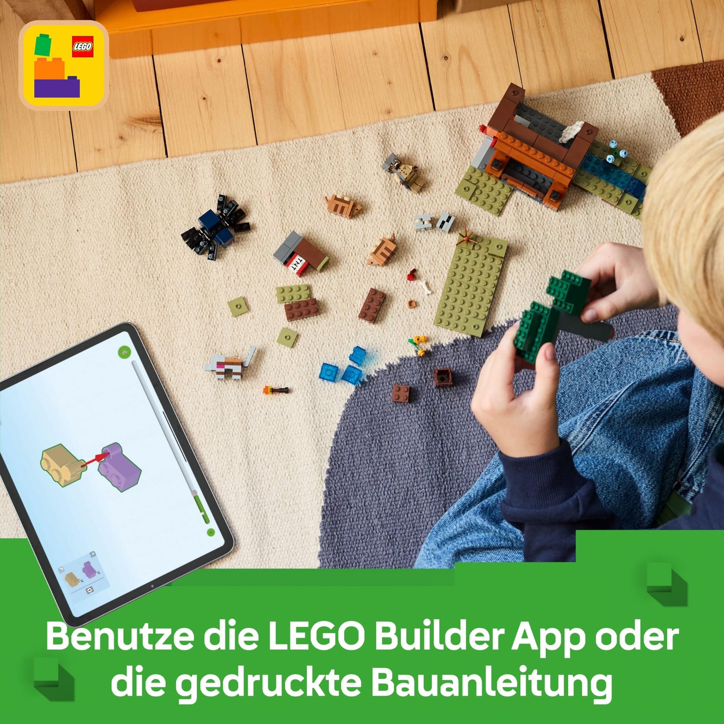 LEGO Minecraft 21269 Set de construcție cu 247 piese cu funcție TNT pentru copii de la 8 ani