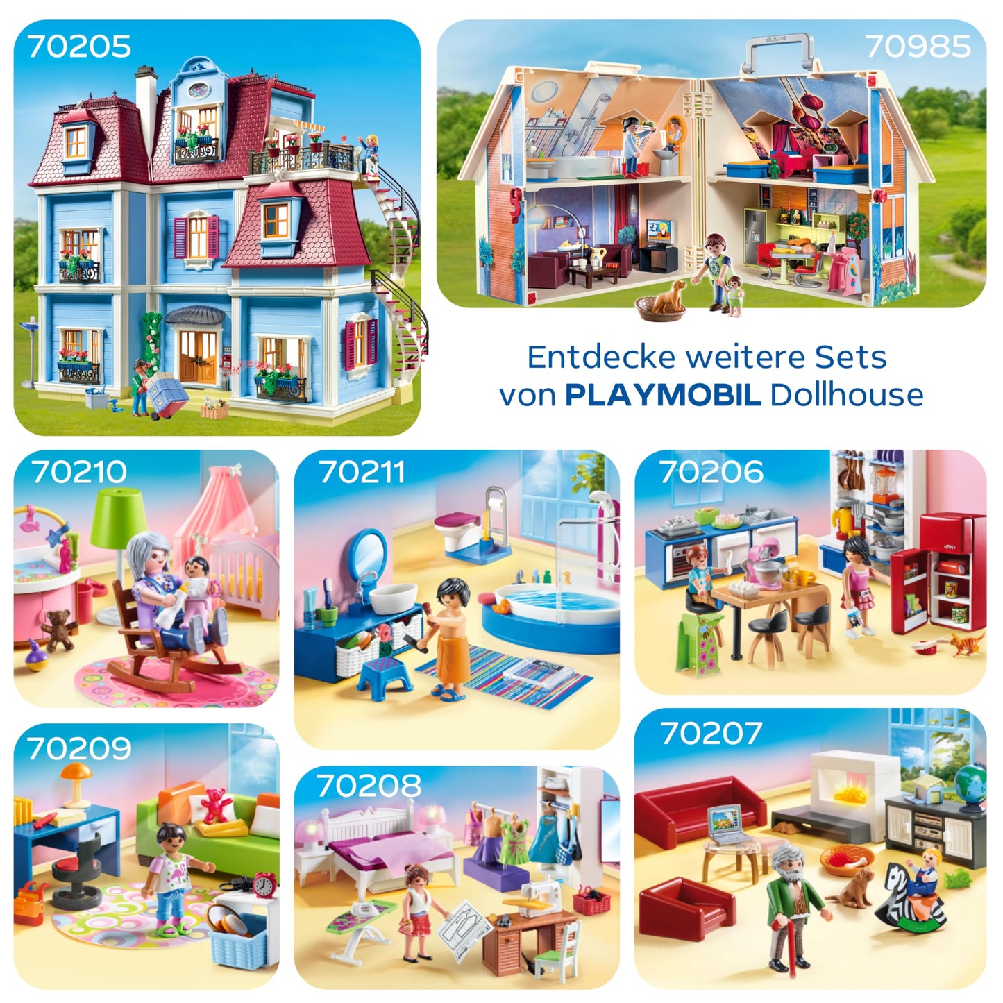 PLAYMOBIL 70985 Casa de papusi portabila, 4+ ani