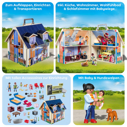PLAYMOBIL 70985 Casa de papusi portabila, 4+ ani